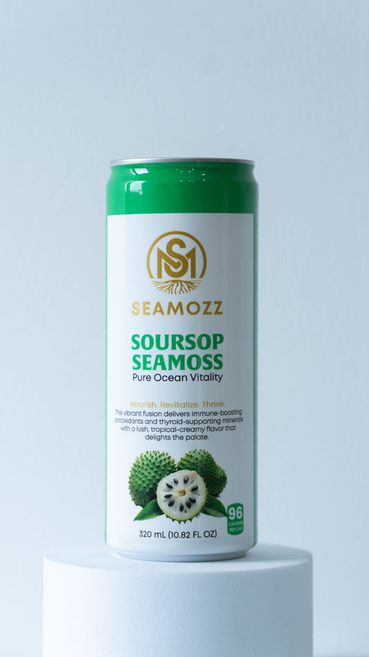 Soursop Seamoss - Pure Ocean Vitality (12 Cans, 320 ml Each)