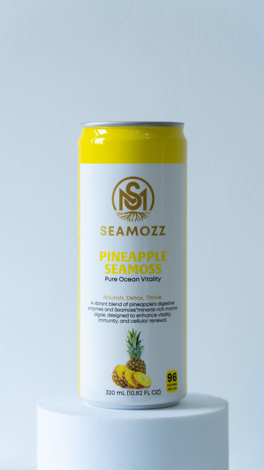 Pineapple Seamoss - Pure Ocean Vitality (12 Cans, 320 ml Each)