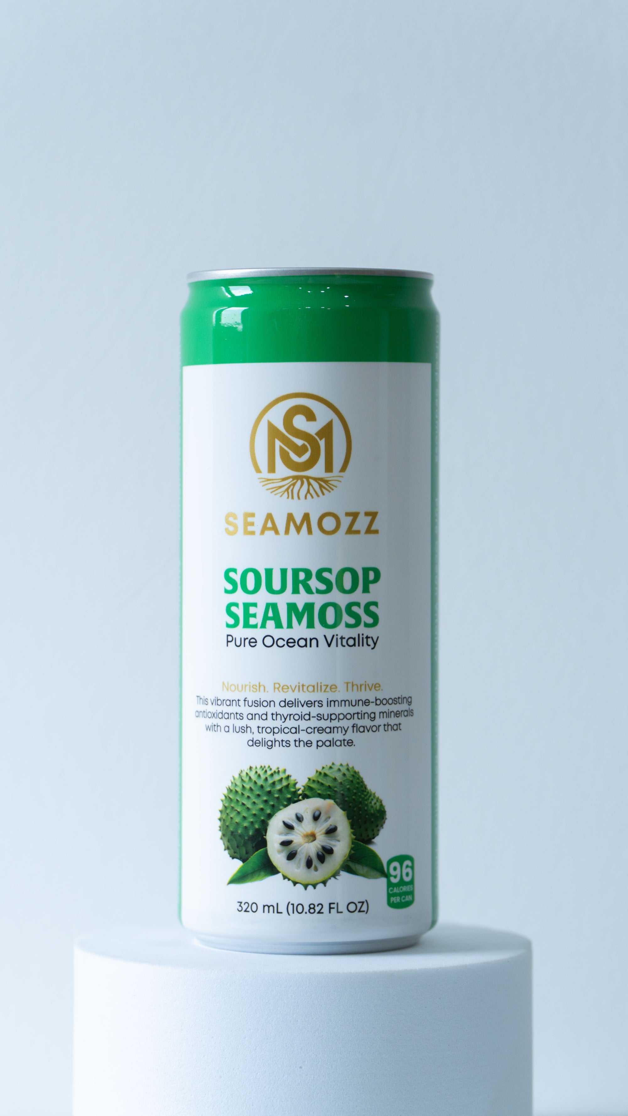 Soursop Seamoss - Pure Ocean Vitality (12 Cans, 320 ml Each)