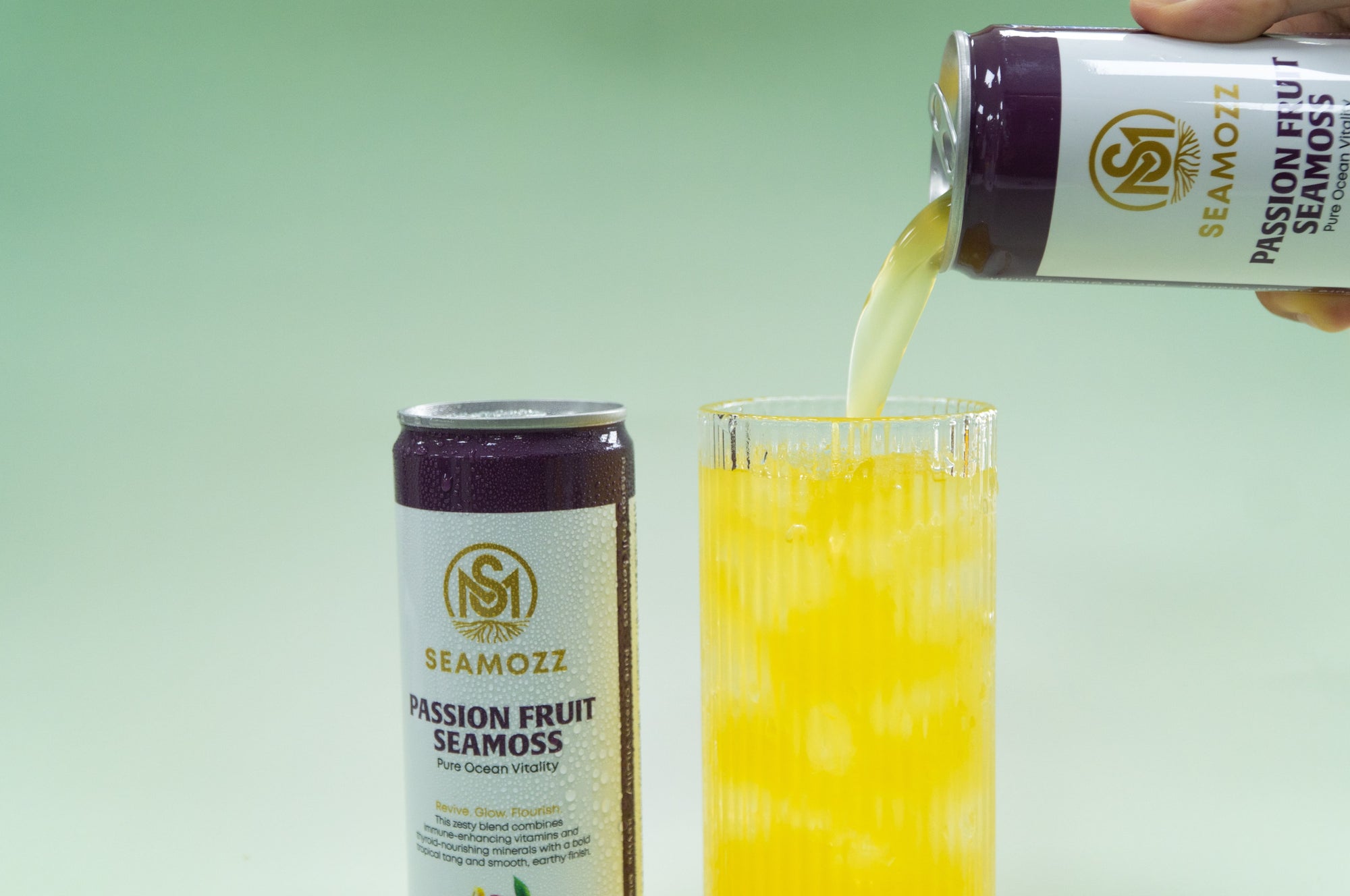 Passion Fruit Seamoss - Pure Ocean Vitality (12 Cans, 320 ml Each)