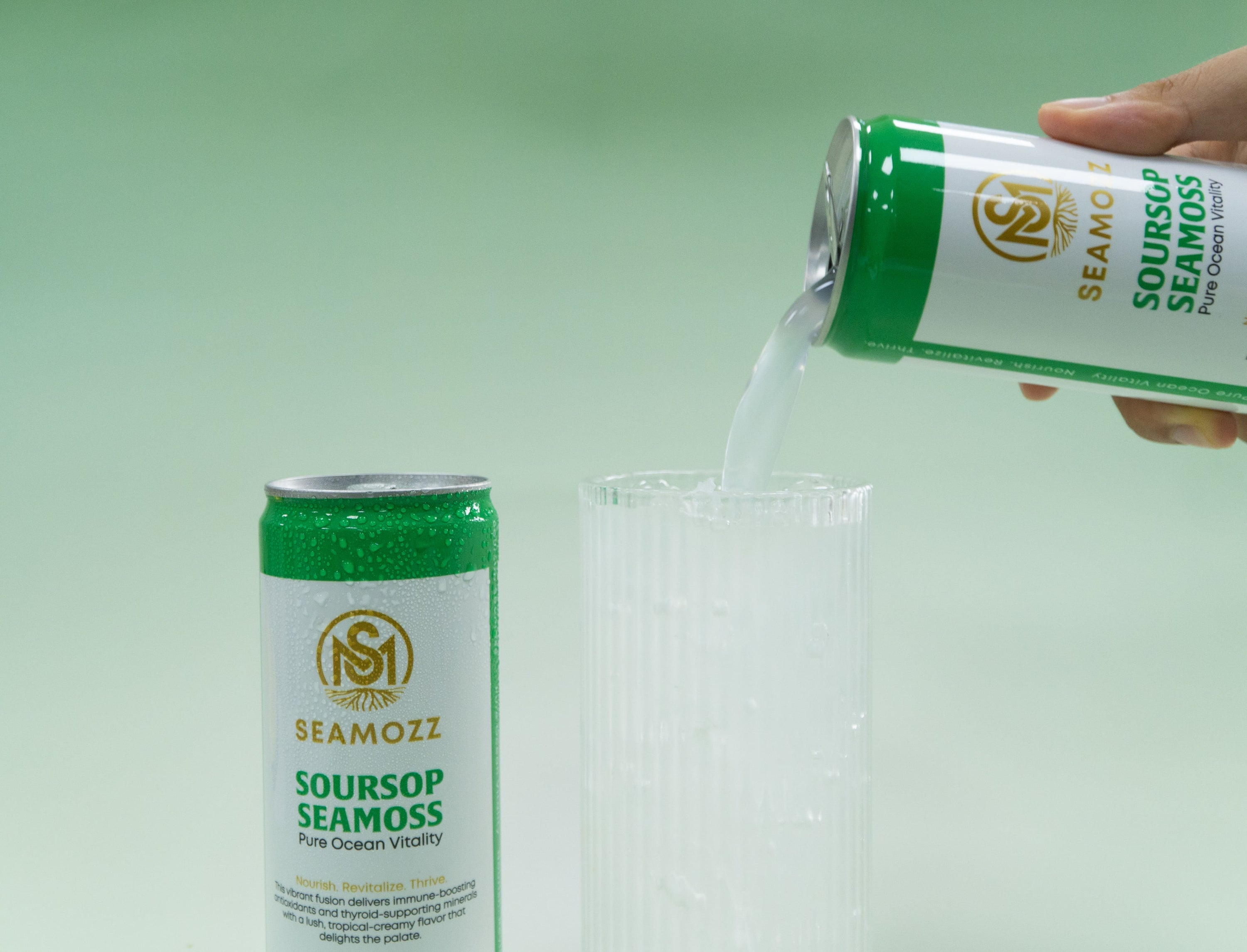 Soursop Seamoss - Pure Ocean Vitality (12 Cans, 320 ml Each)